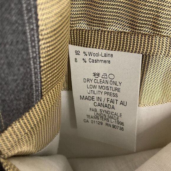 Ralph Lauren Blazer Men 46R Gray White Tan Pinstripe Cashmere Wool Jacket - Picture 8 of 16